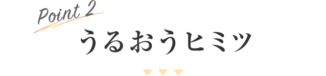 Point 2 うるおうヒミツ
