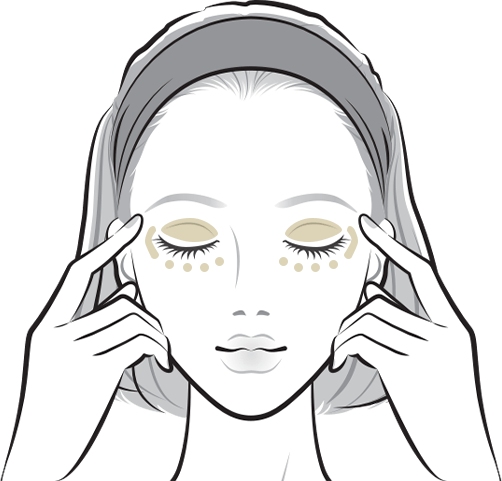 アイクリームの塗る範囲