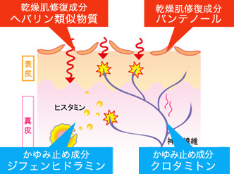 かゆみを鎮める