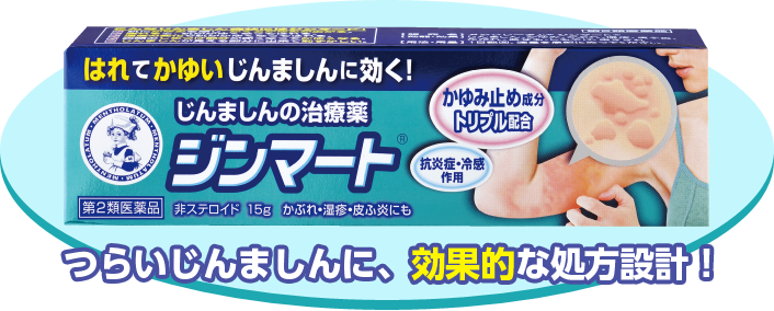 つらいじんましんに、効果的な処方設計！