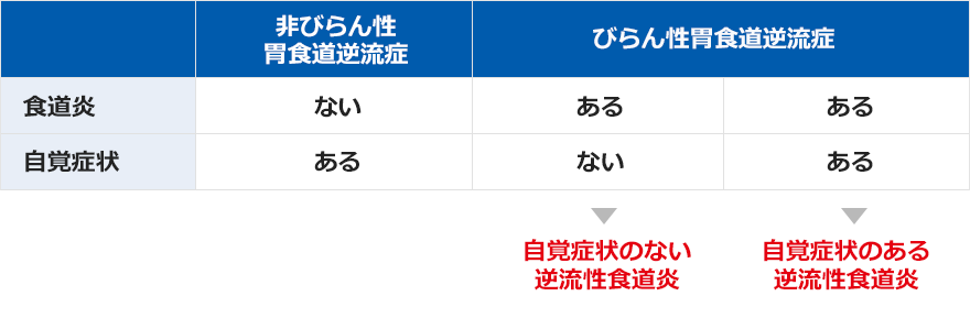 胃食道逆流症の分類