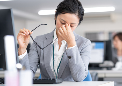 目の疲れ