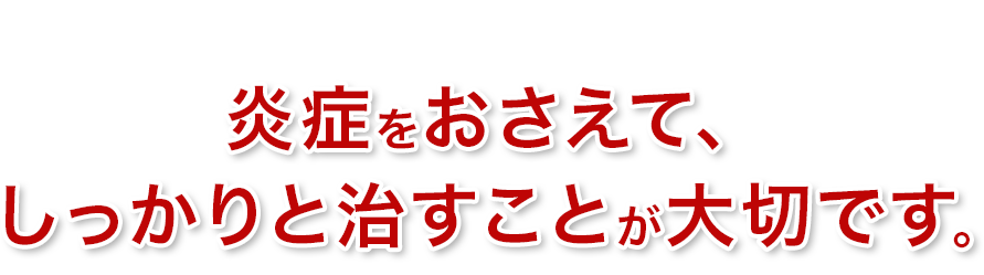 くり返す耳のかゆみは、炎症をおさえて、しっかりと治すことが大切です。