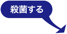 殺菌する