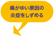 痛がゆい原因の炎症をしずめる