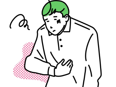 胃がムカムカする。