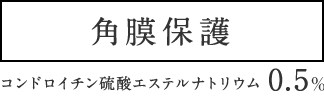 角膜保護 コンドロイチン硫酸エステルナトリウム 0.5％