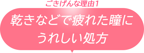 ごきげんな理由1/乾きなどで疲れた瞳にうれしい処方
