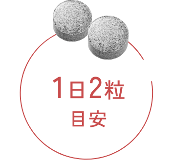 1日2粒目安