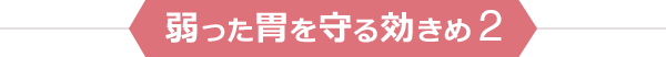 弱った胃を守る効きめ2